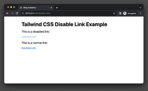 How to Disable a Link with Tailwind CSS