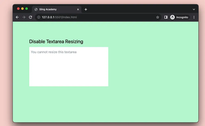 Tailwind CSS: How to Disable Resizing of Textarea